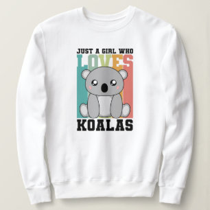 Moletom Apenas uma garota que ama o amante do urso Koalas