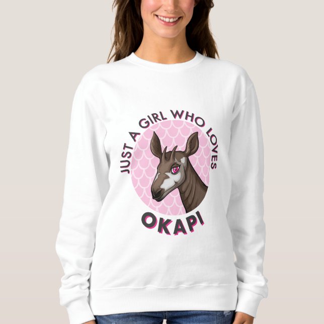 Moletom Apenas uma garota que ama Okapi, Okapi Obsession L (Frente)