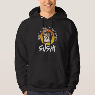 Moletom Apenas Uma Garota Que Ama Sushi Mulheres Fofo Jap