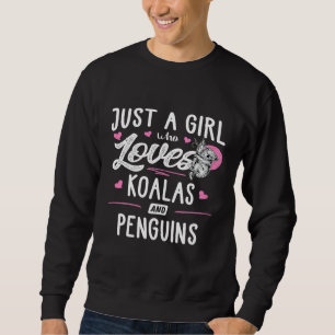 Moletom Apenas Uma Menina Que Ama As Mulheres Koalas E Pin