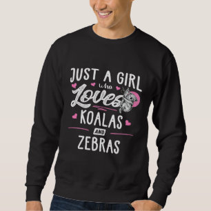 Moletom Apenas Uma Menina Que Ama As Mulheres Koalas E Zeb