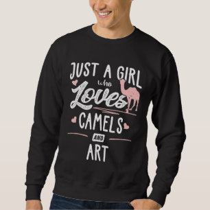 Moletom Apenas Uma Menina Que Ama Camelos E Mulheres De Ar