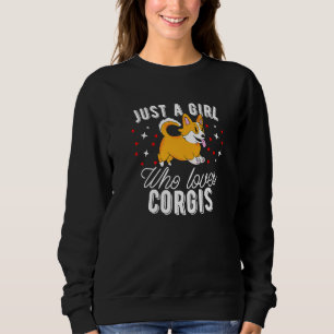 Moletom Apenas Uma Menina Que Ama Corgis Corgi Pembroke