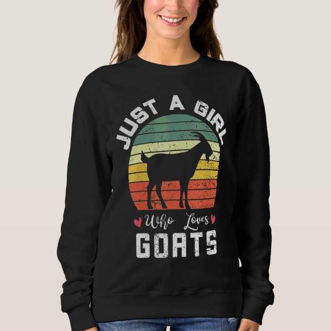 Moletom Apenas Uma Menina Que Ama Galinhas E Cabras Fazend (Frente)