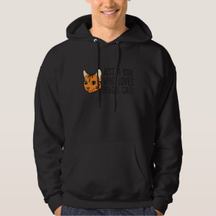 Moletom Apenas Uma Menina Que Ama Gatos Bengalinos