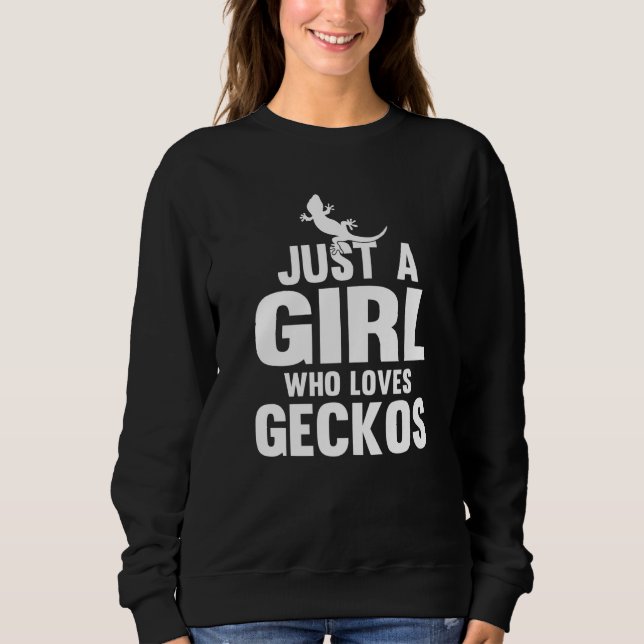 Moletom Apenas Uma Menina Que Ama Geckos Leopard Gecko (Frente)