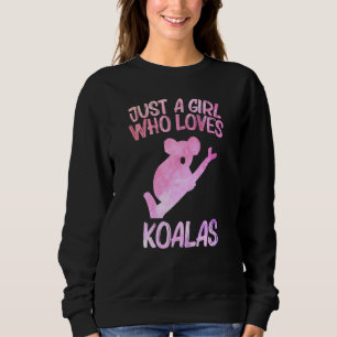 Moletom Apenas Uma Menina Que Ama Koalas Para Mulheres Que