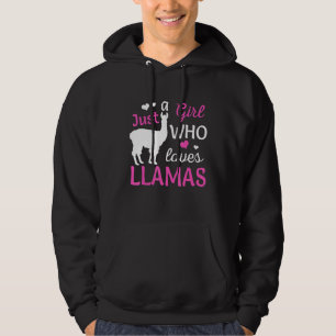 Moletom Apenas Uma Menina Que Ama Lhamas Animais Amam Para