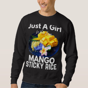 Moletom Apenas Uma Menina Que Ama Mango Sticky Rice Tailân