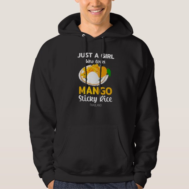 Moletom Apenas Uma Menina Que Ama Mango Sticky Rice Tailân (Frente)