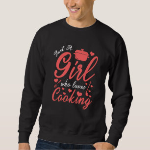 Moletom Apenas Uma Menina Que Ama O Melhor Cozinhar Chef M