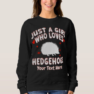 Moletom Apenas Uma Menina Que Ama Ourigos Personalizado