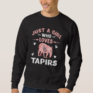 Moletom Apenas Uma Menina Que Ama Tapirs Tapir Lover