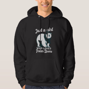 Moletom Apenas Uma Menina Que Ama Urso Polar Bears Bonito