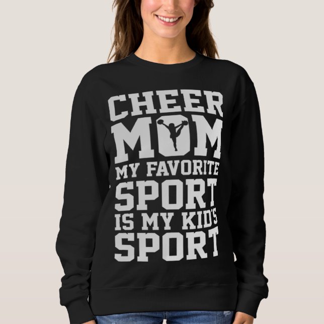 Moletom Aplaudir Mãe Cheerleading Cheerleader Esporte Favo (Frente)