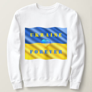 Moletom Apoiar a Ucrânia Sweatshirt Ucraniana Flag Heart