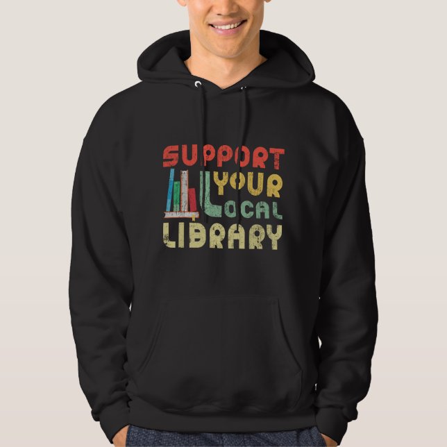 Moletom Apoie Leitores de Livros da Biblioteca Local Amant (Frente)