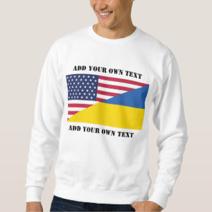 Moletom Apoio americano ao Travesseiro decorativo da Ucrân