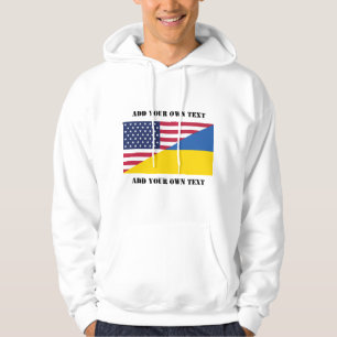 Moletom Apoio americano ao Travesseiro decorativo da Ucrân