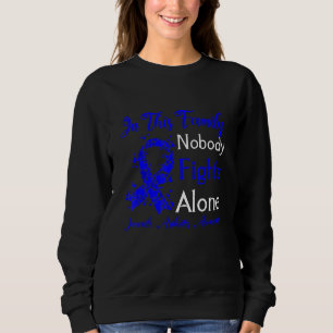 Moletom Apoio Familiar Blue Ribbon Juvenile Artrite Awar