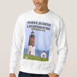 Moletom Aponte o farol de Judith, Rhode - camisola da ilha