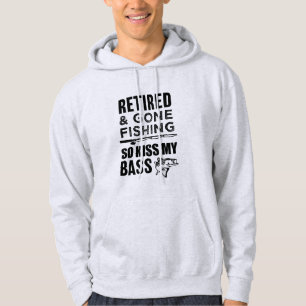 Moletom Aposentado e ido pescar assim o beijo meu hoodie