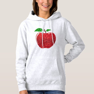 Moletom Apple Faux Red Glitter