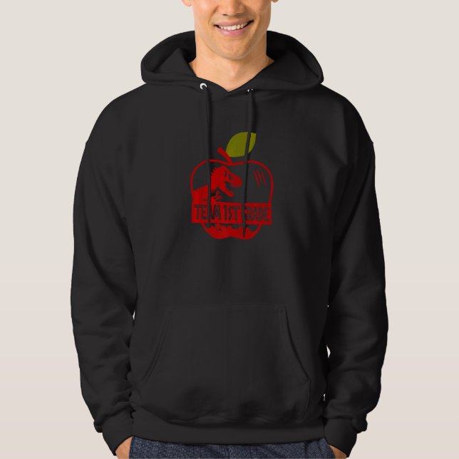 Moletom Apple Rex Dinossauro Volta à Escola Equipe 1º Ano  (Frente)