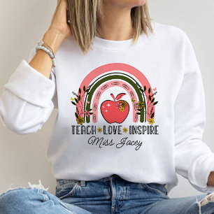 Moletom Apreciação do Professor Arco-Íris de Ensino ao Viv