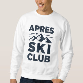 Moletom Apres Ski Club Mountain Logo - Custom Mens Winter 