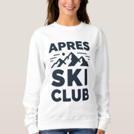 Moletom Apres Ski Club Mountain Logo - Custom Mens Winter 