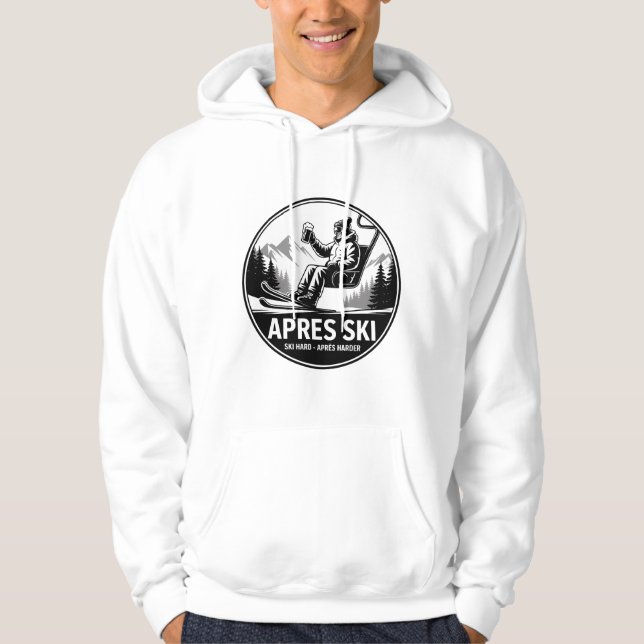 Moletom Après Ski Lift Beer Winter Adventure Sticker (Frente)