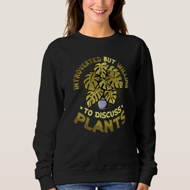 Moletom Apresentado, Mas Disposto A Discutir Plantas 1 (Frente)