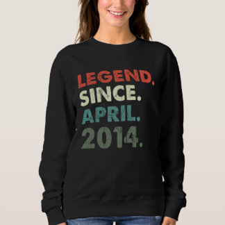 Moletom April 2014 Legendary Year 2014 Retro 2014 Legend S