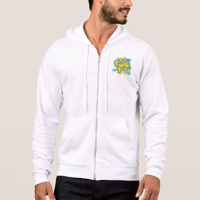 Moletom Aproveite o dia: Carpe Diem Hoodie (Frente)