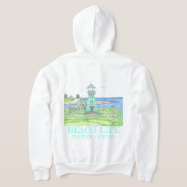 Moletom Aqua Lighthouse Zippered Hoodie