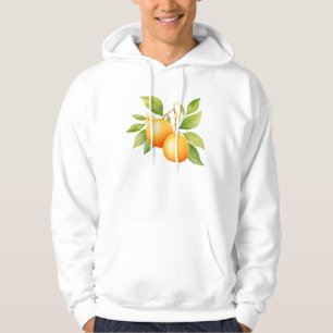 Moletom Aquarela Laranja Com Flor