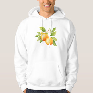 Moletom Aquarela Laranja Com Flor