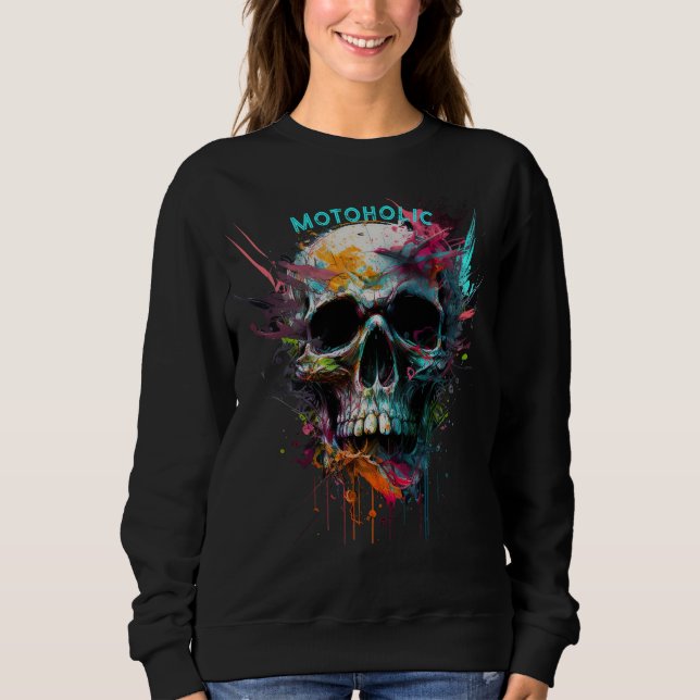 Moletom Aquarela Motoholic (Frente)