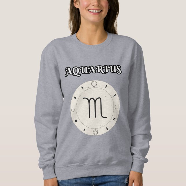 Moletom aquarius zodiac (Frente)