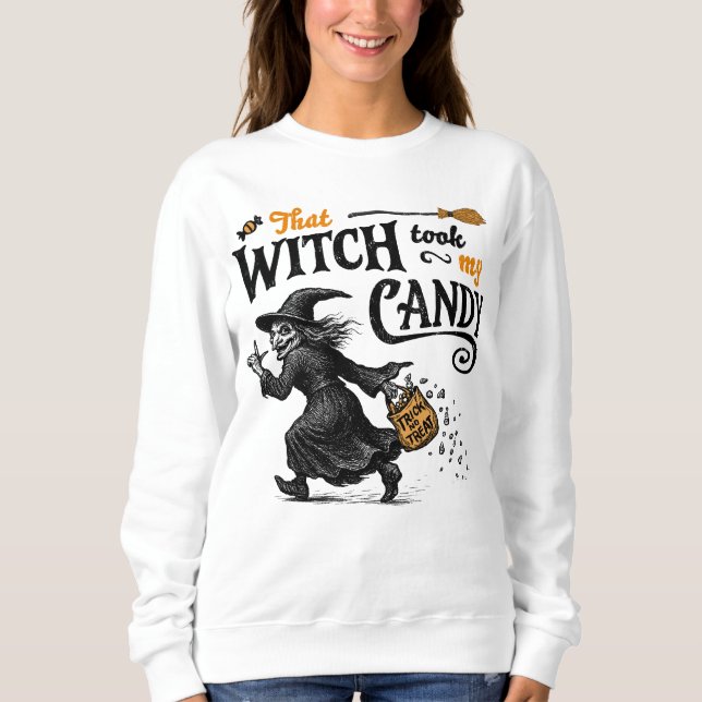 Moletom Aquela Bruxa Levou Meu Docinho (Frente)