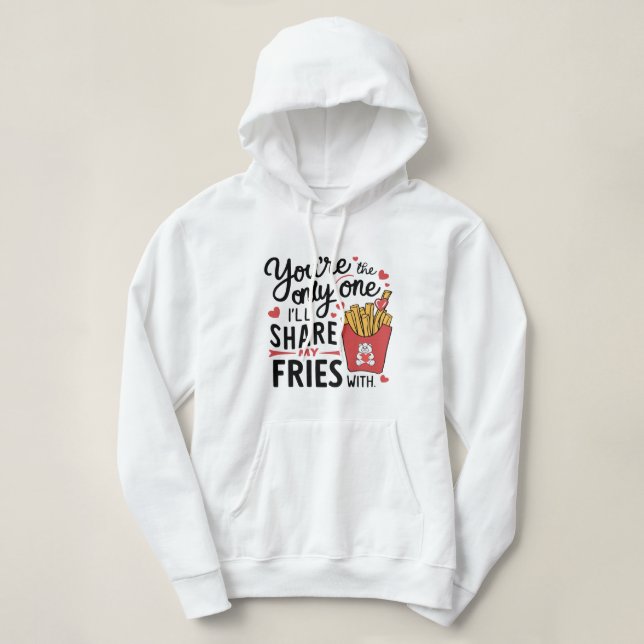 Moletom Aquele que eu vou compartilhar minhas fadas com Na (Frente do Design)