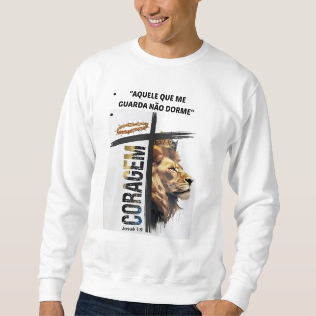 Moletom  "Aquele que me guarda não dorme" (Frente)