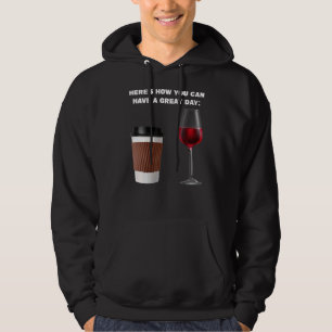 Moletom Aqui está como você pode café Café de vinho