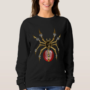 Moletom Aranha-do-galo em preto