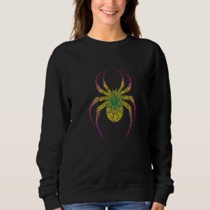 Moletom Aranha Étnica Colorida Aracnídeos Aracnídeos Tara