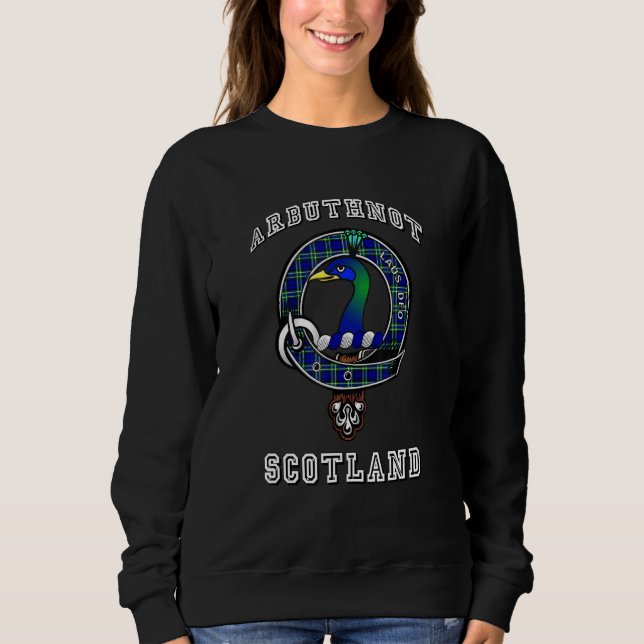 Moletom Arbuthnot Tartan Clan Crachá Estilo atlético (Frente)