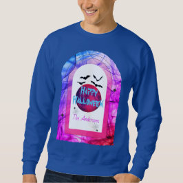 Moletom Arca de Aranha Moon Bat Spooky Moderno Feliz Hallo