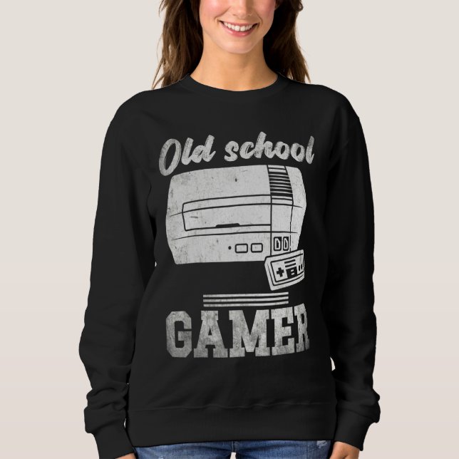 Moletom Arcade Nerd de Velha Escola Cota de Console Hobby  (Frente)