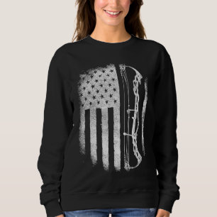 Moletom Archery American Flag Vintage Men Women Archer Arc